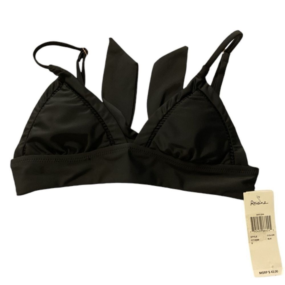 Raisins black bikini top size‎ S